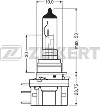 Zekkert LP-1039 - Лампа накаливания, основная фара autodif.ru