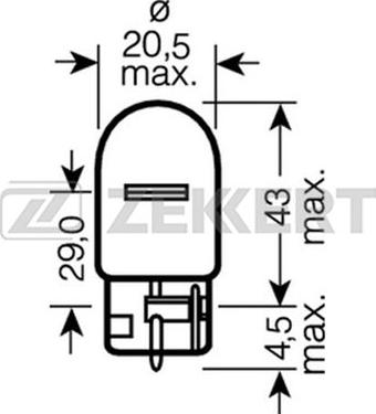 Zekkert LP-1150 - Лампа накаливания, фонарь указателя поворота autodif.ru