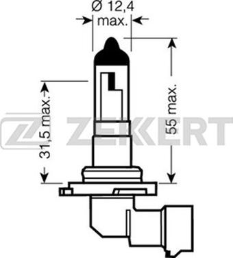 Zekkert LP-1136 - Лампа накаливания, основная фара autodif.ru