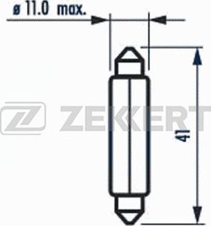 Zekkert LP-1133 - Лампа накаливания, задний габаритный фонарь autodif.ru