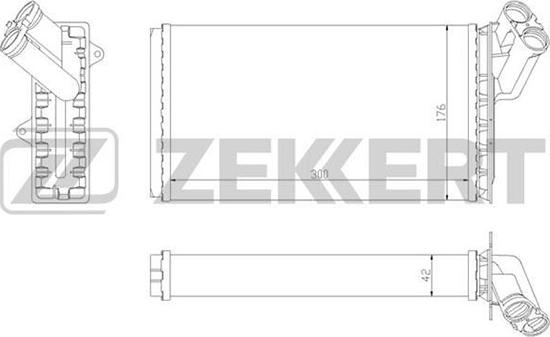 Zekkert MK-5068 - Теплообменник, отопление салона autodif.ru