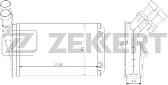 Zekkert MK-5020 - Теплообменник, отопление салона autodif.ru