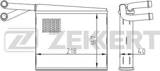 Zekkert MK-5115 - Теплообменник, отопление салона autodif.ru