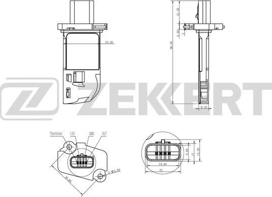 Zekkert SE-1009 - Датчик потока, массы воздуха autodif.ru