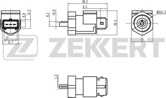 Zekkert SE-8505 - Датчик скорости, спидометр autodif.ru