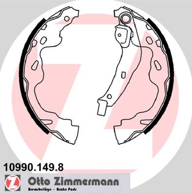 Zimmermann 10990.149.8 - Комплект тормозных колодок, барабанные autodif.ru
