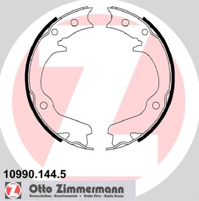 Zimmermann 10990.144.5 - Комплект тормозов, ручник, парковка autodif.ru
