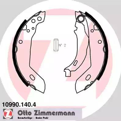 Zimmermann 10990.140.4 - Комплект тормозных колодок, барабанные autodif.ru