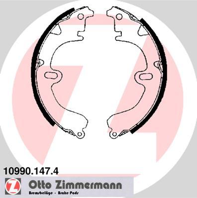 Zimmermann 10990.147.4 - Комплект тормозных колодок, барабанные autodif.ru