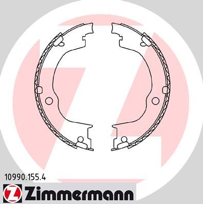 Zimmermann 10990.155.4 - Комплект тормозов, ручник, парковка autodif.ru