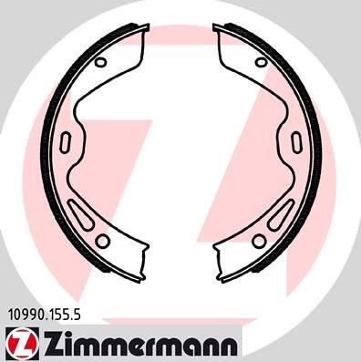 Zimmermann 10990.155.5 - Комплект тормозов, ручник, парковка autodif.ru