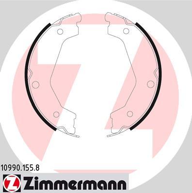 Zimmermann 10990.155.8 - Комплект тормозов, ручник, парковка autodif.ru