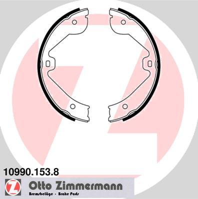 Zimmermann 10990.153.8 - Комплект тормозов, ручник, парковка autodif.ru