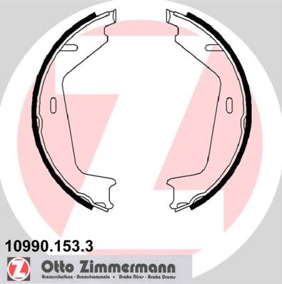 Zimmermann 10990.153.3 - Комплект тормозов, ручник, парковка autodif.ru