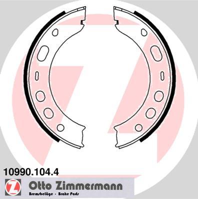 Zimmermann 10990.104.4 - Колодки тормозные барабанные, комплект autodif.ru