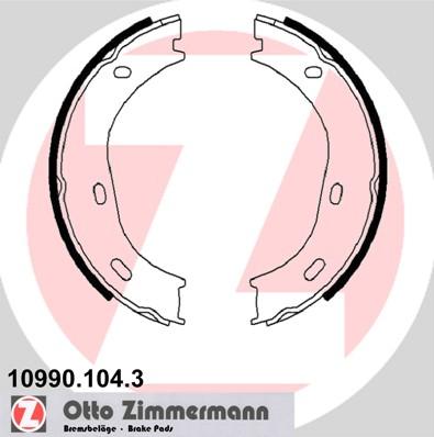 Zimmermann 10990.104.3 - Комплект тормозов, ручник, парковка autodif.ru