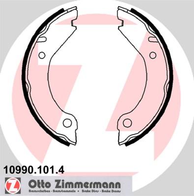 Zimmermann 10990.101.4 - Комплект тормозов, ручник, парковка autodif.ru