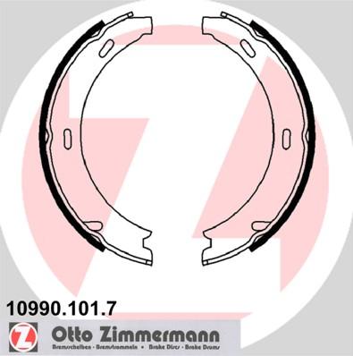Zimmermann 10990.101.7 - Комплект тормозов, ручник, парковка autodif.ru