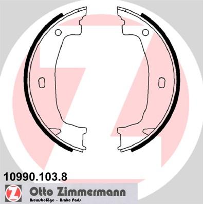 Zimmermann 10990.103.8 - Комплект тормозов, ручник, парковка autodif.ru