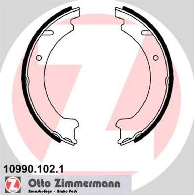 Zimmermann 10990.102.1 - Комплект тормозов, ручник, парковка autodif.ru