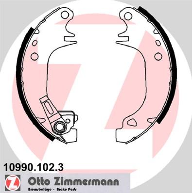 Zimmermann 10990.102.3 - Комплект тормозных колодок, барабанные autodif.ru