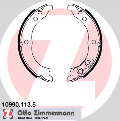 Zimmermann 10990.113.5 - Комплект тормозов, ручник, парковка autodif.ru