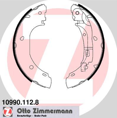 Zimmermann 10990.112.8 - Комплект тормозных колодок, барабанные autodif.ru