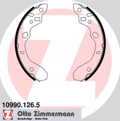 Zimmermann 10990.126.5 - Комплект тормозных колодок, барабанные autodif.ru