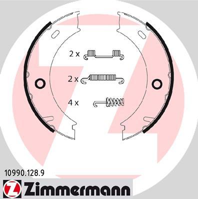 Zimmermann 10990.128.9 - Комплект тормозов, ручник, парковка autodif.ru