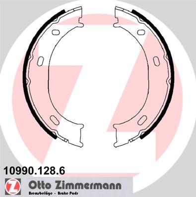 Zimmermann 10990.128.6 - Комплект тормозов, ручник, парковка autodif.ru