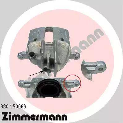 Zimmermann 380.1.50063 - Тормозной суппорт autodif.ru