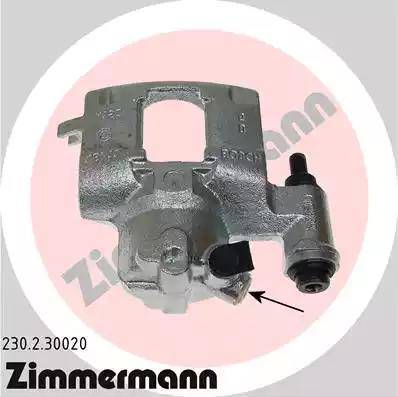 Zimmermann 230.2.30020 - Тормозной суппорт autodif.ru
