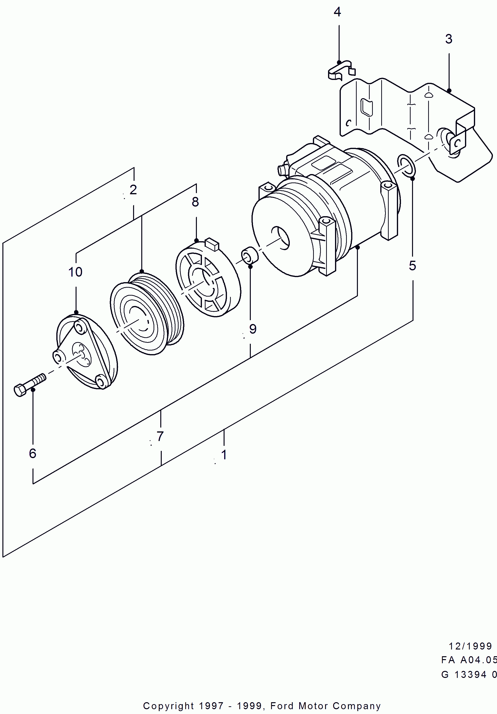 Paccar 1427369 - Compressor And Clutch Assy, Exchange Part (Re-Manufactured), Not autodif.ru