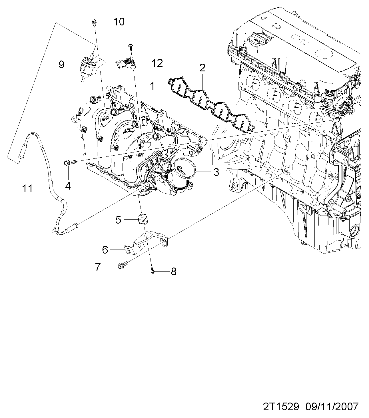 GMC 12591290 - Датчик, давление во впускной трубе autodif.ru