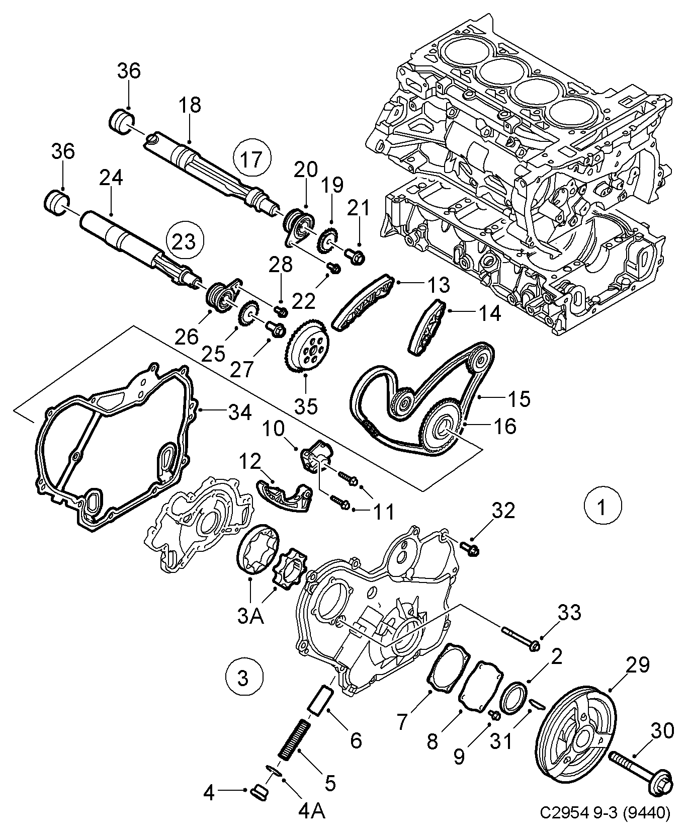 SAAB 55354439 - Шестерня, балансирный вал autodif.ru