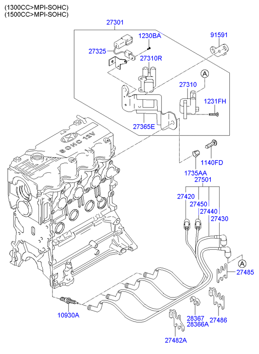 Hyundai 2732522600 - Condenser assy - ignition coil autodif.ru
