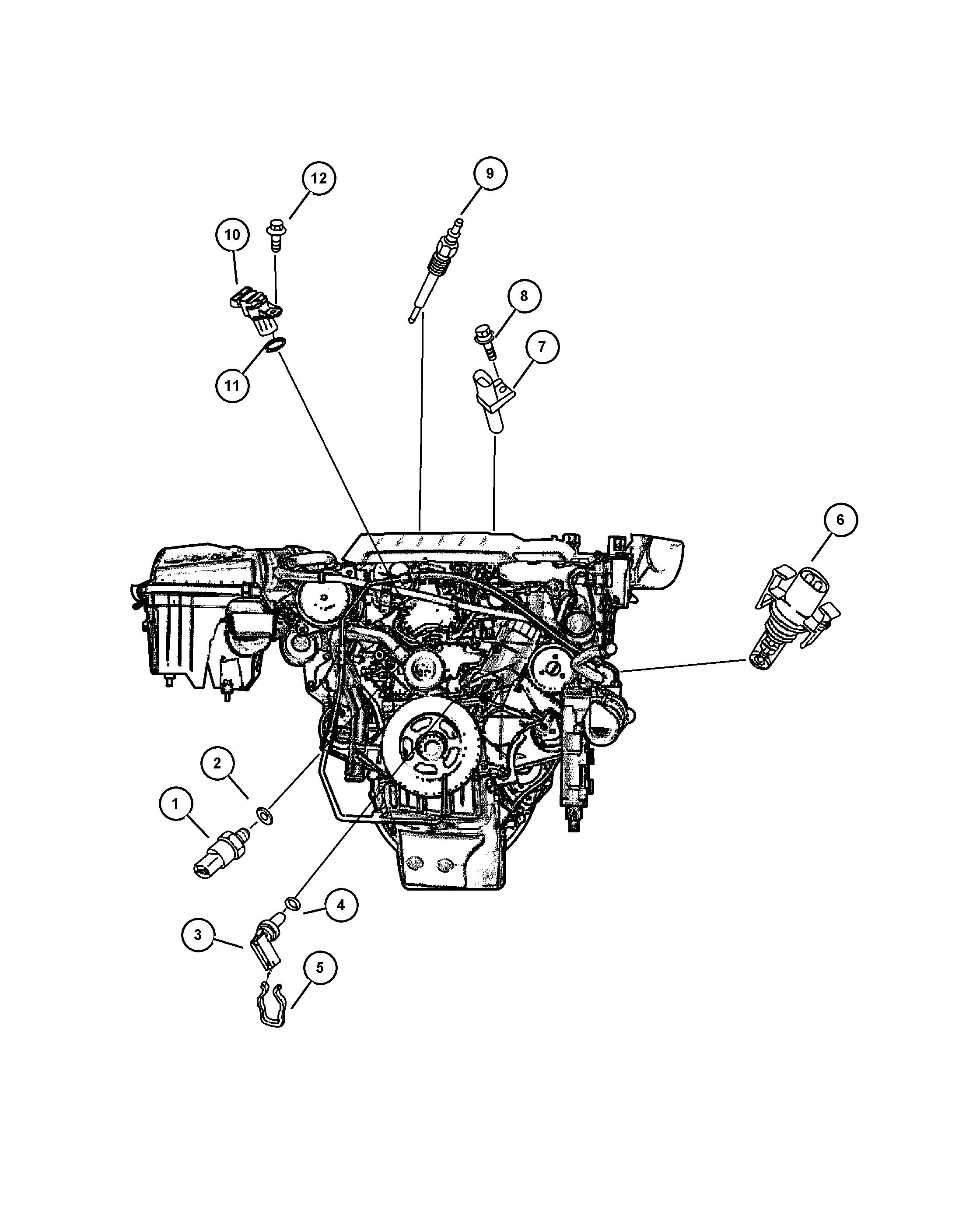 Chrysler 5080 147AA - Датчик, температура охлаждающей жидкости autodif.ru