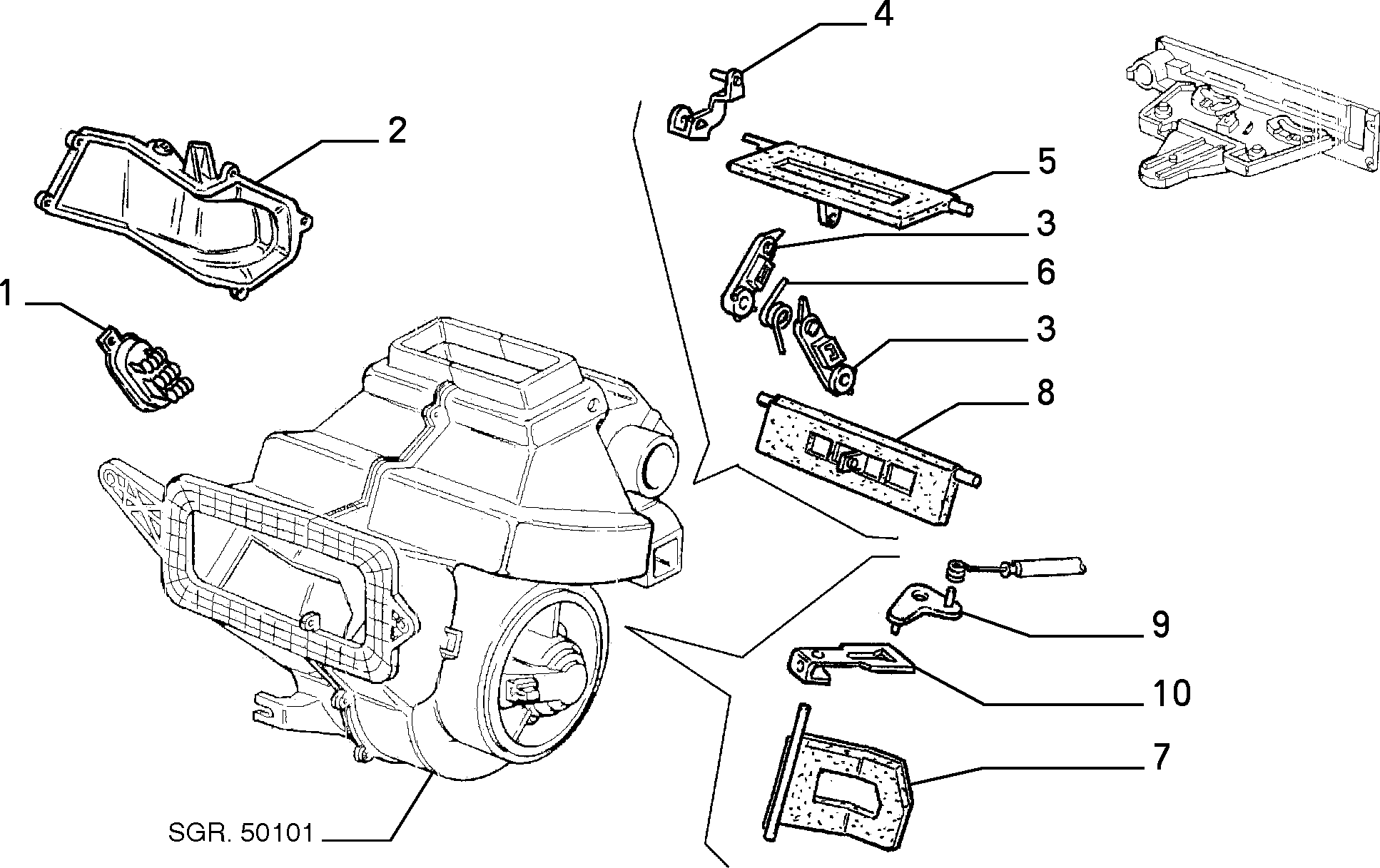 Lancia 46406348 - Сопротивление, реле, вентилятор салона autodif.ru