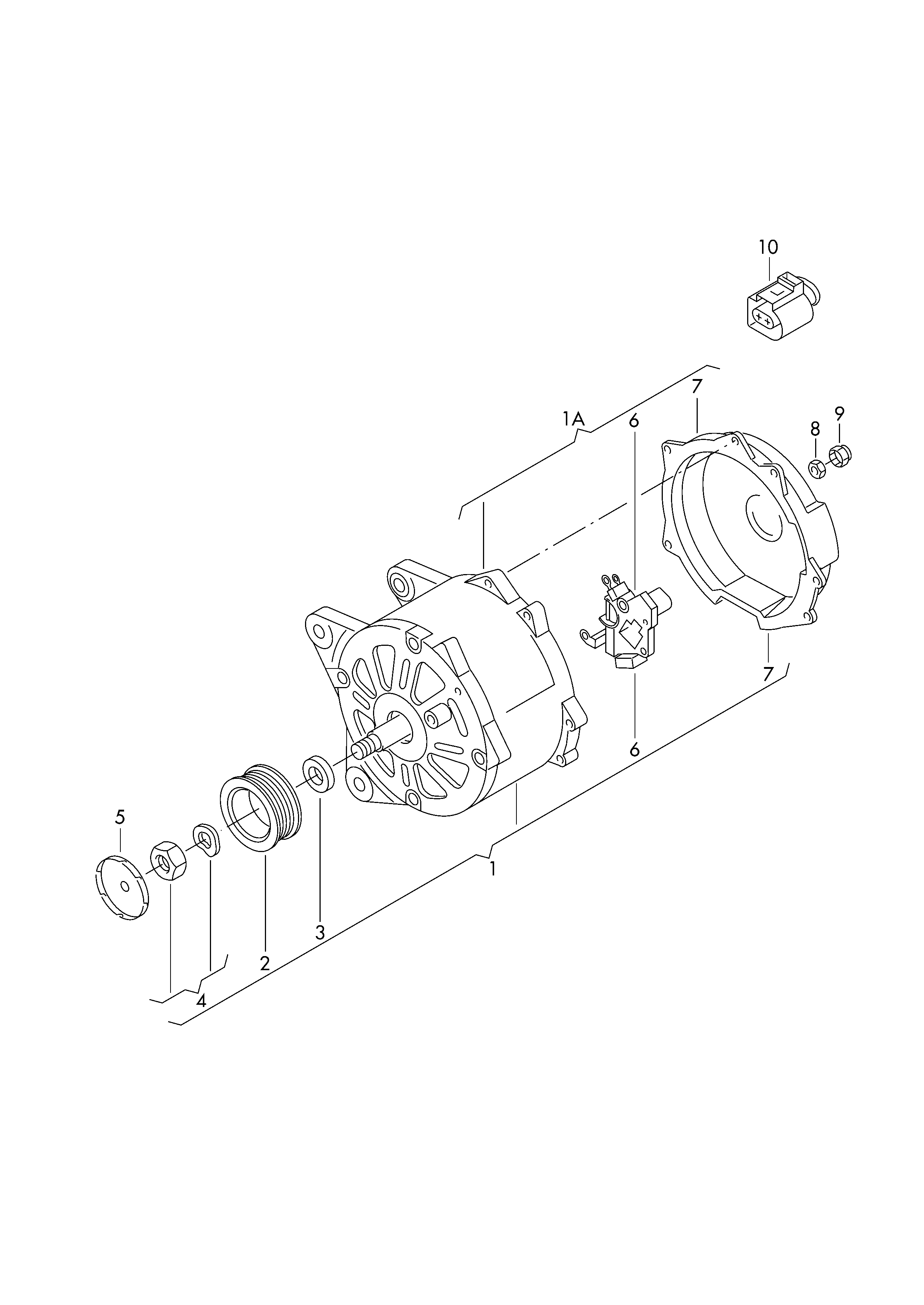 VAG 036903024HX - Генератор autodif.ru