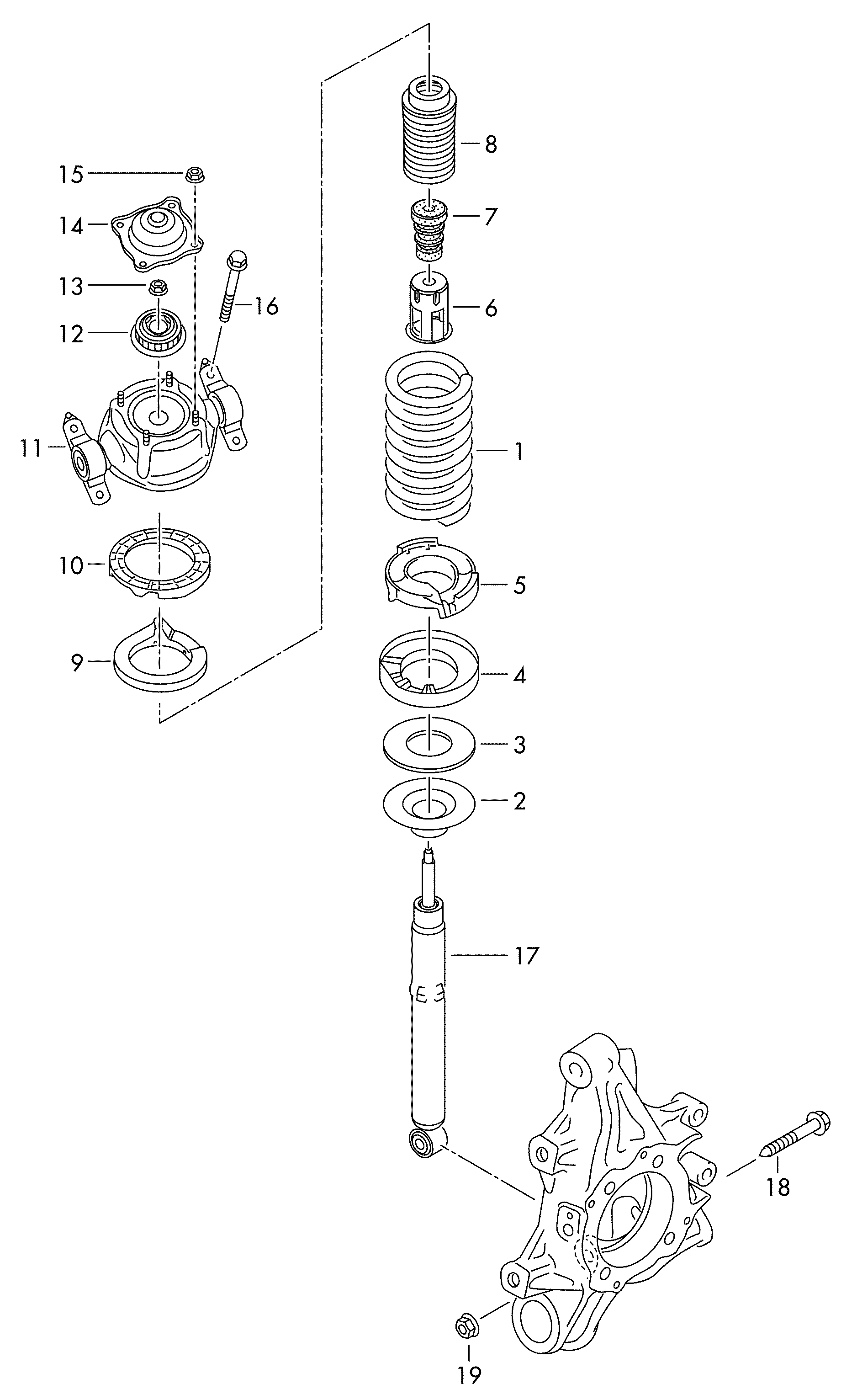 VAG 7P6 513 029 BG - Газонаполненный амортизатор autodif.ru