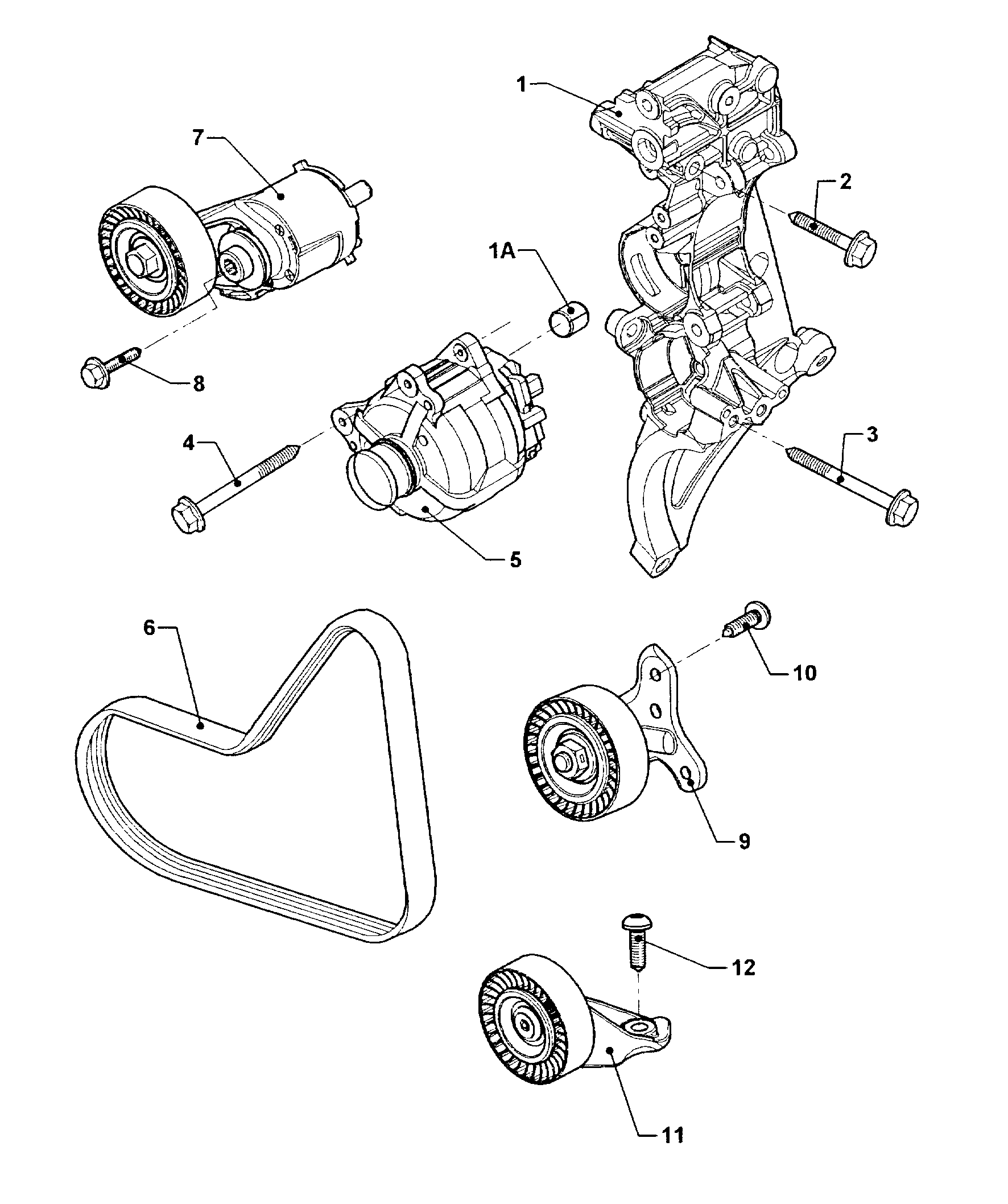 Схема ремня генератора vw crafter - 89 фото